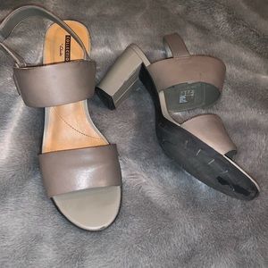 3 for $25 Clark’s collection Grey stacked heels